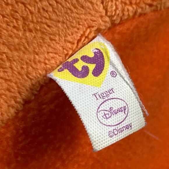 Ty Beanie Ballz Tigger Plush 8" Disney Winnie the Pooh 2013 Orange - Picture 2 of 10